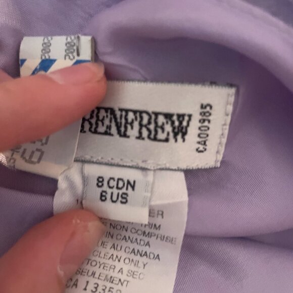 Holt Renfrew purple satin dress - Picture 4 of 8